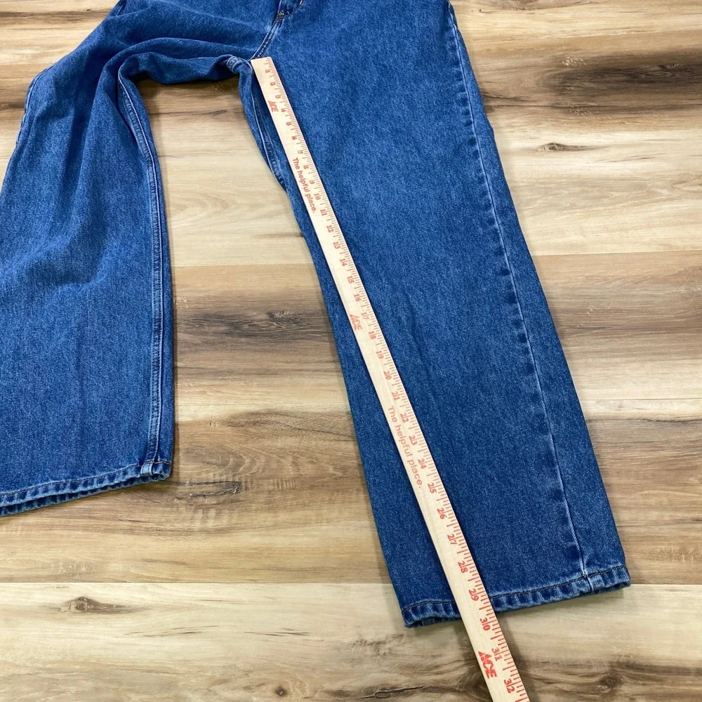 Eddie Bauer Jeans Men 34x30 Classic 100% Cotton Straight Leg Blue Heritage Denim
